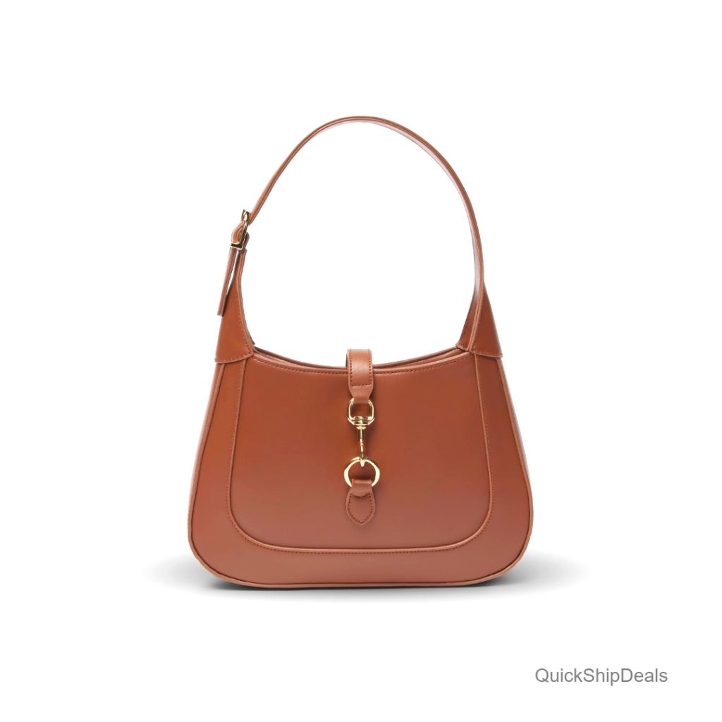 Small Vegan Leather Shoulder Bag With Adjustable Strap Top Handle Hobo
